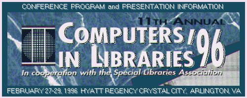 Computers in Libraries '96