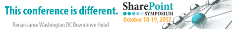 SharePoint Symosium Oct 18-19, 2012