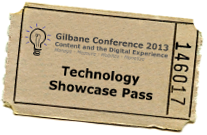Gilbane technology showcase ticket