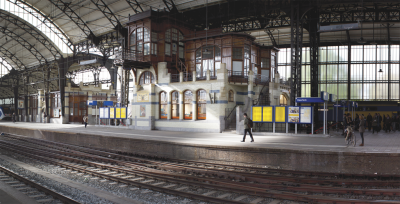 Panorama of Haarlem train station (click for full-size image)