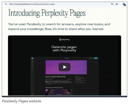 Perplexity Pages Website