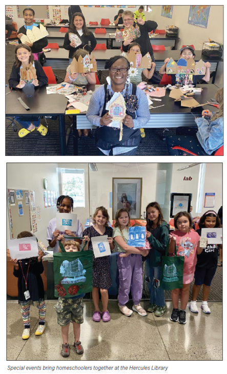Special events bring homeschoolers together at the Hercules Library Special events bring homeschoolers together at the Hercules Library