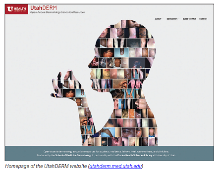 Homepage of the UtahDERM website (utahderm.med.utah.edu) Homepage of the UtahDERM website (utahderm.med.utah.edu)