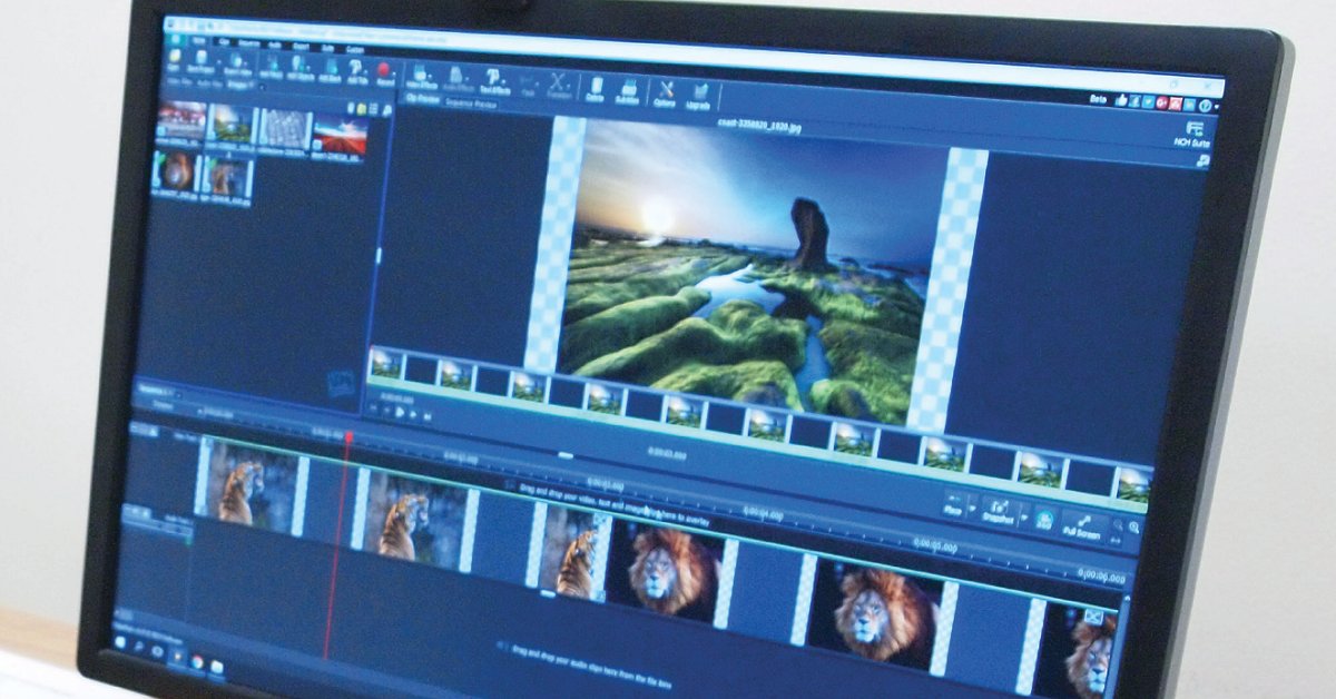 nch video editor add picture while talking