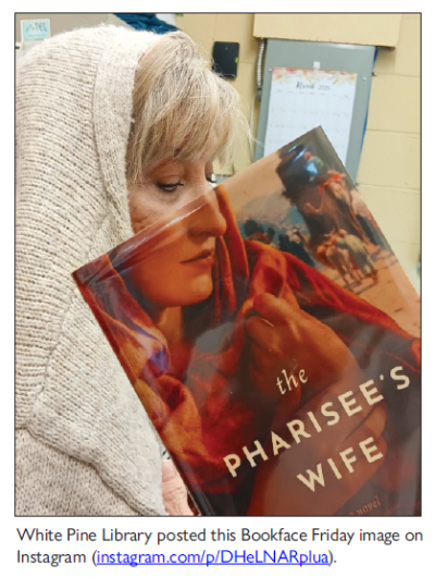 White Pine Library posted this Bookface Friday image on Instagram