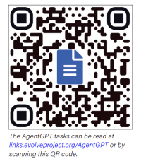 Click or Scan to view AgentGPT tasks.