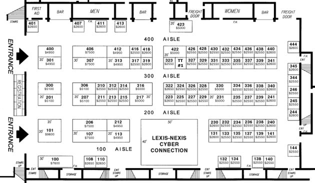 Internet Librarian 2001 Floor Plan