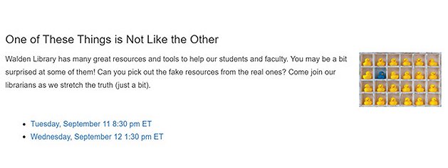 This is how the library website invited visitors to play live games during its open house week. This is how the library website invited visitors to play live games during its open house week.