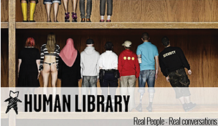 An explanatory logo on the Human Library’s website An explanatory logo on the Human Library’s website