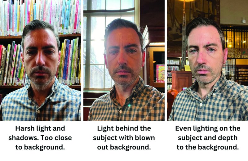 It's vital to find a spot with the right lighting, as author Keith Kesler demonstrates in this series of photos.