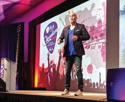 Leon Logothetis delivered a keynote that centered on kindness. Leon Logothetis delivered a keynote that centered on kindness.